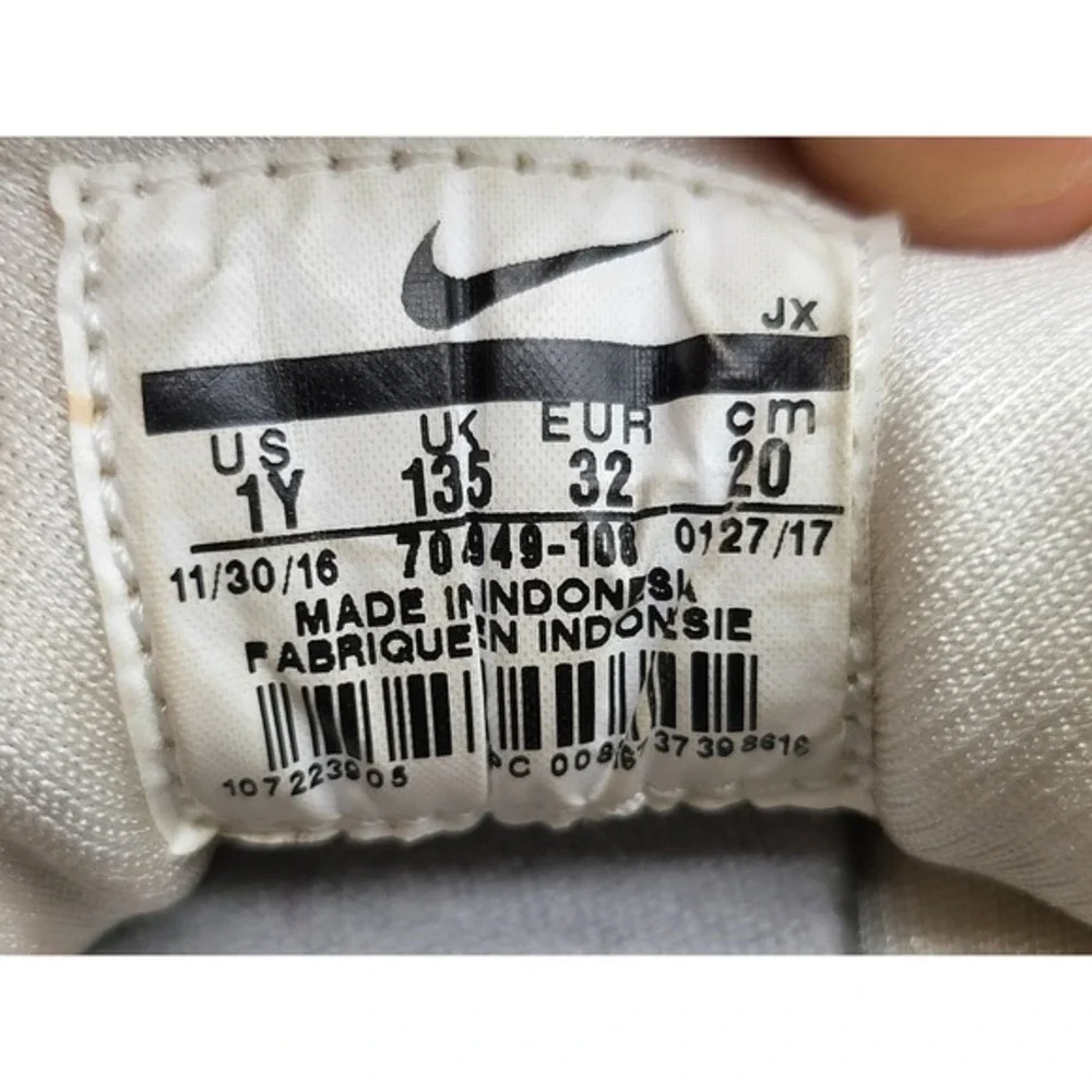 Nike Air Huarache Run GS Kids Sneakers‎ White Silver Youth 1Y